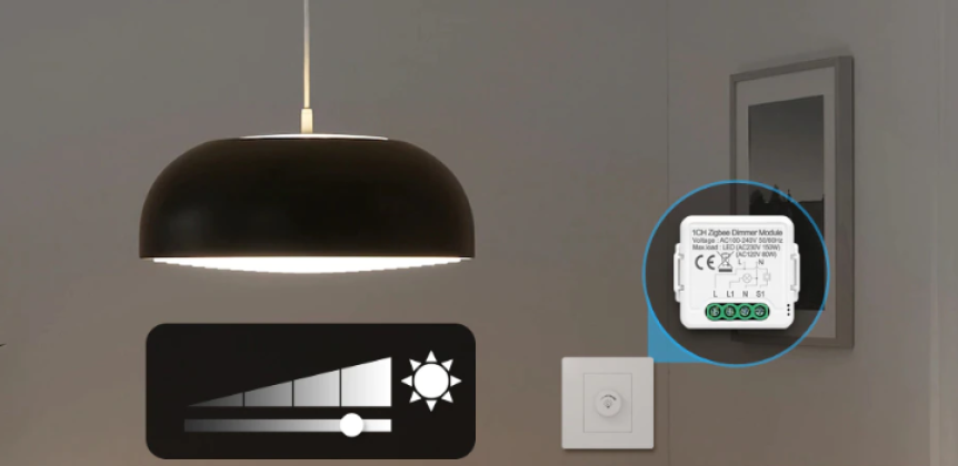 2 rühma Zigbee valguse hämarduslüliti moodul