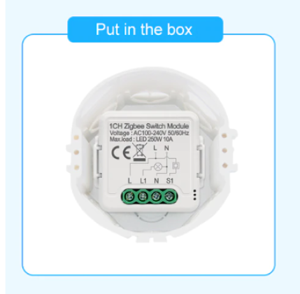 Zigbee Smart Light Switch Module,1 Gang Automation