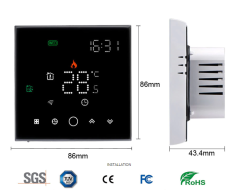 24 VA ZigBee nutikas termostaadi temperatuurikontroller