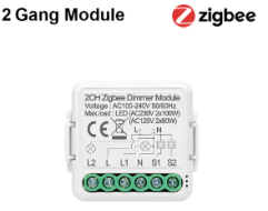 2 rühma Zigbee valguse hämarduslüliti moodul
