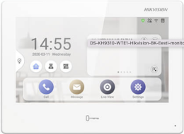 7-tolline Hikvision kutsepaneeli monitor, Android
